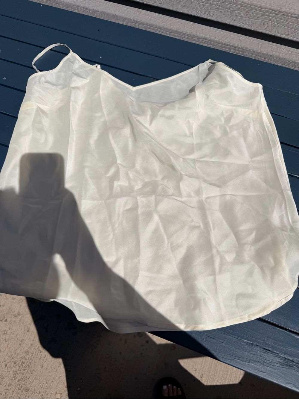 Garnet Hill Ivory Silk Camisole